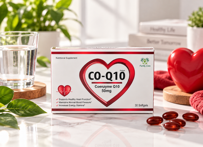 FamilyCare CoQ10 50mg Softgels | Coenzyme Q10 Supplement – 30 Softgels