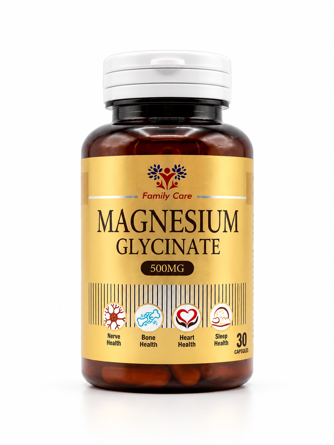 Family Care Magnesium Glycinate 500mg | 30 Capsules