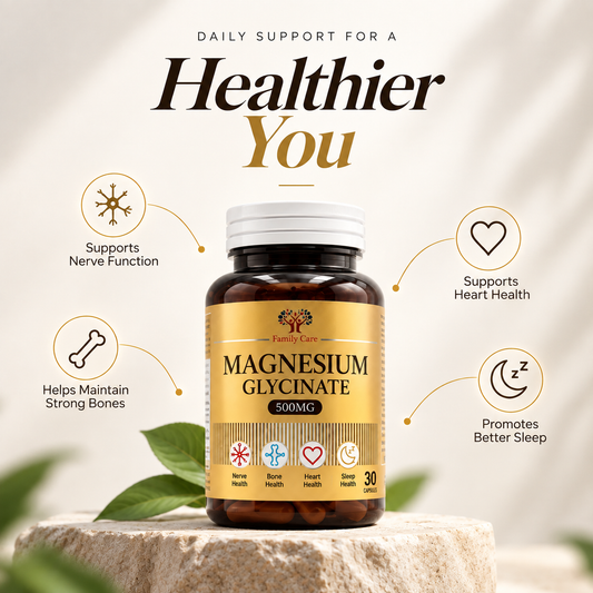 Family Care Magnesium Glycinate 500mg | 30 Capsules